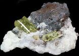 Apatite Crystals with Magnetite & Quartz - Durango, Mexico #43380-1